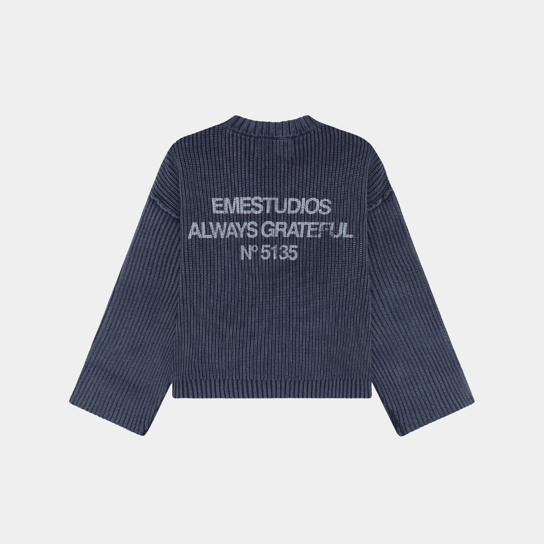 Collective Slate Blue Knit- EME Studios
