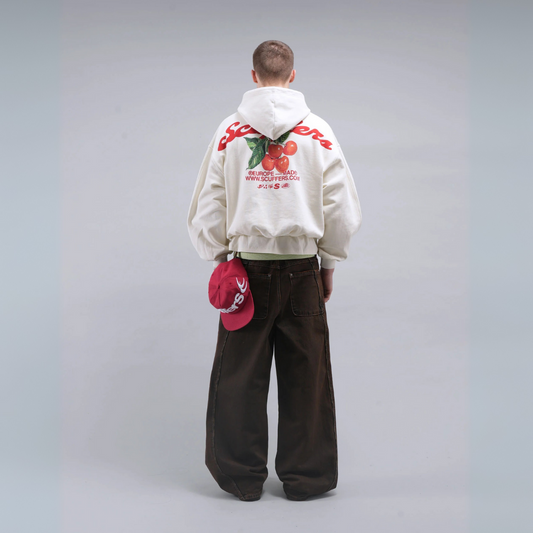 Tropical Ecru Hoodie