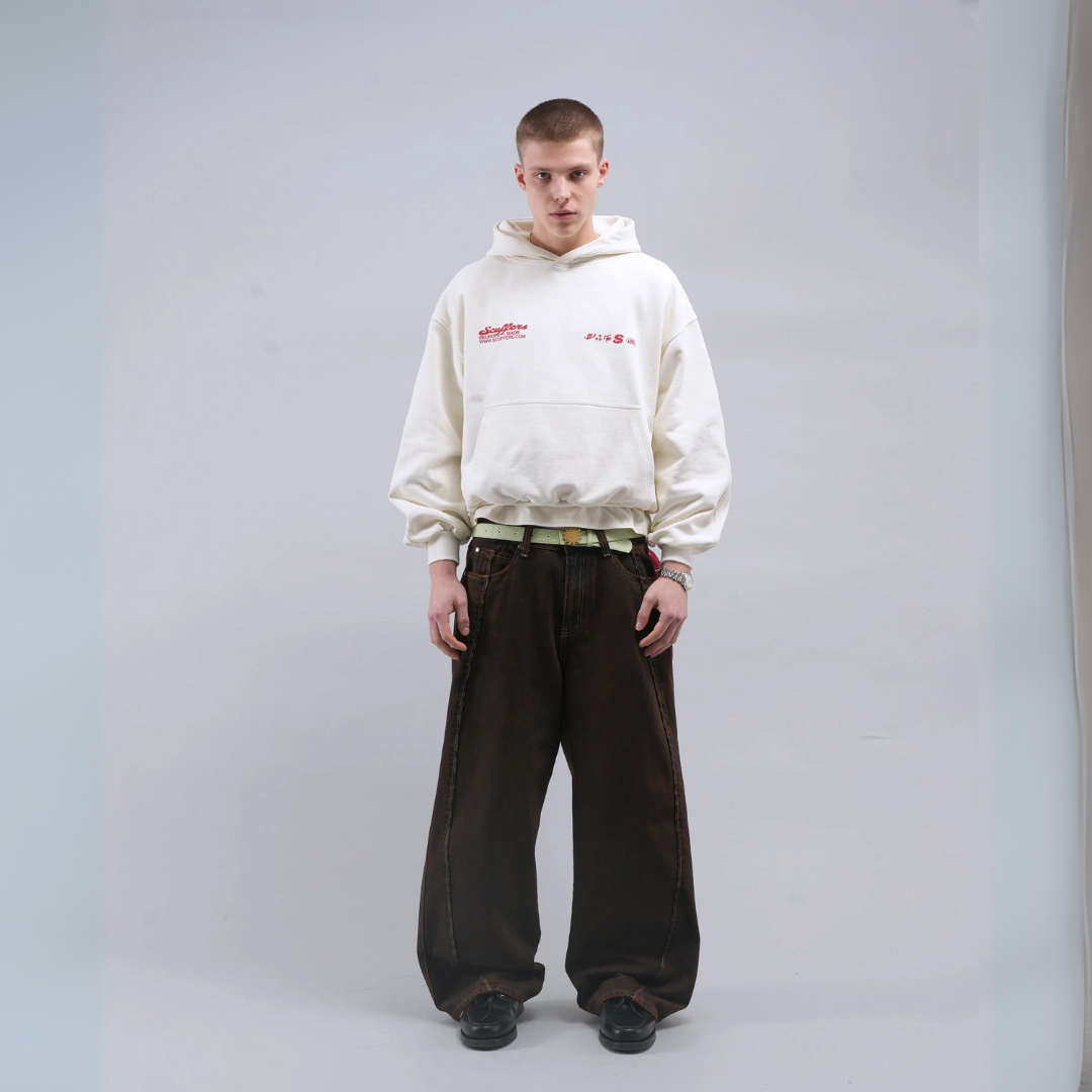 Tropical Ecru Hoodie