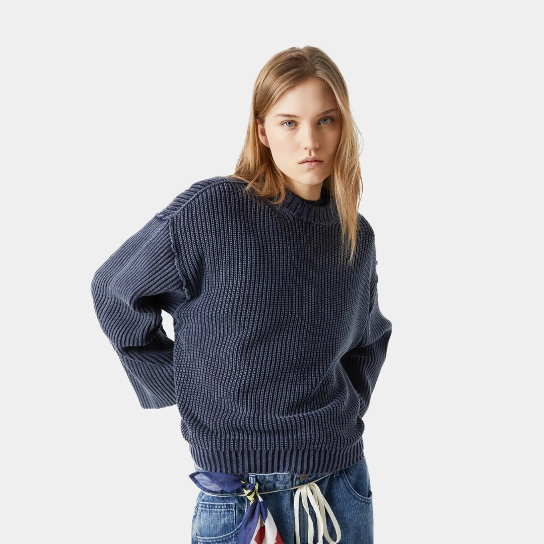 Collective Slate Blue Knit- EME Studios