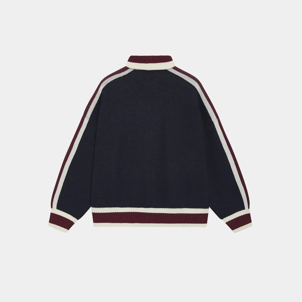 (OFERTA) Echellor Navy Zipper Knit