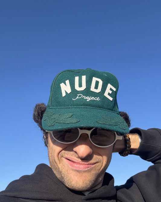 Nude Varsity Cap Bottle Green