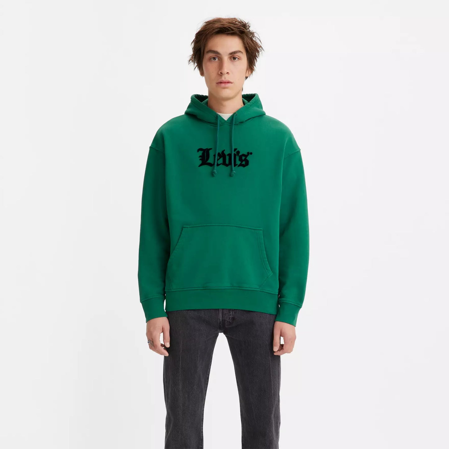 Sudadera Con Capucha Estampada Y Holgada