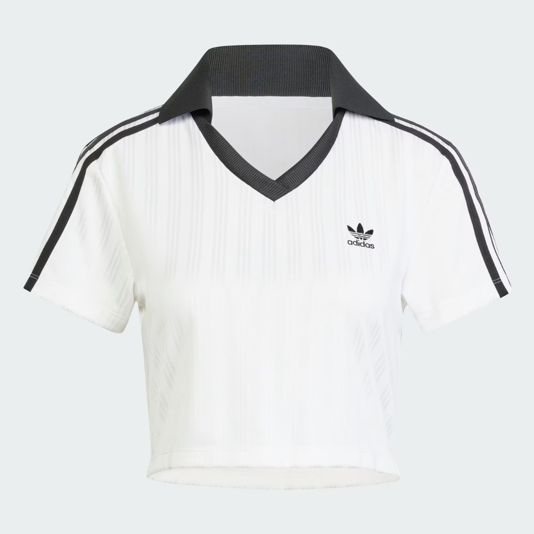 Remera con cuello V Adicolor Football Jacquard