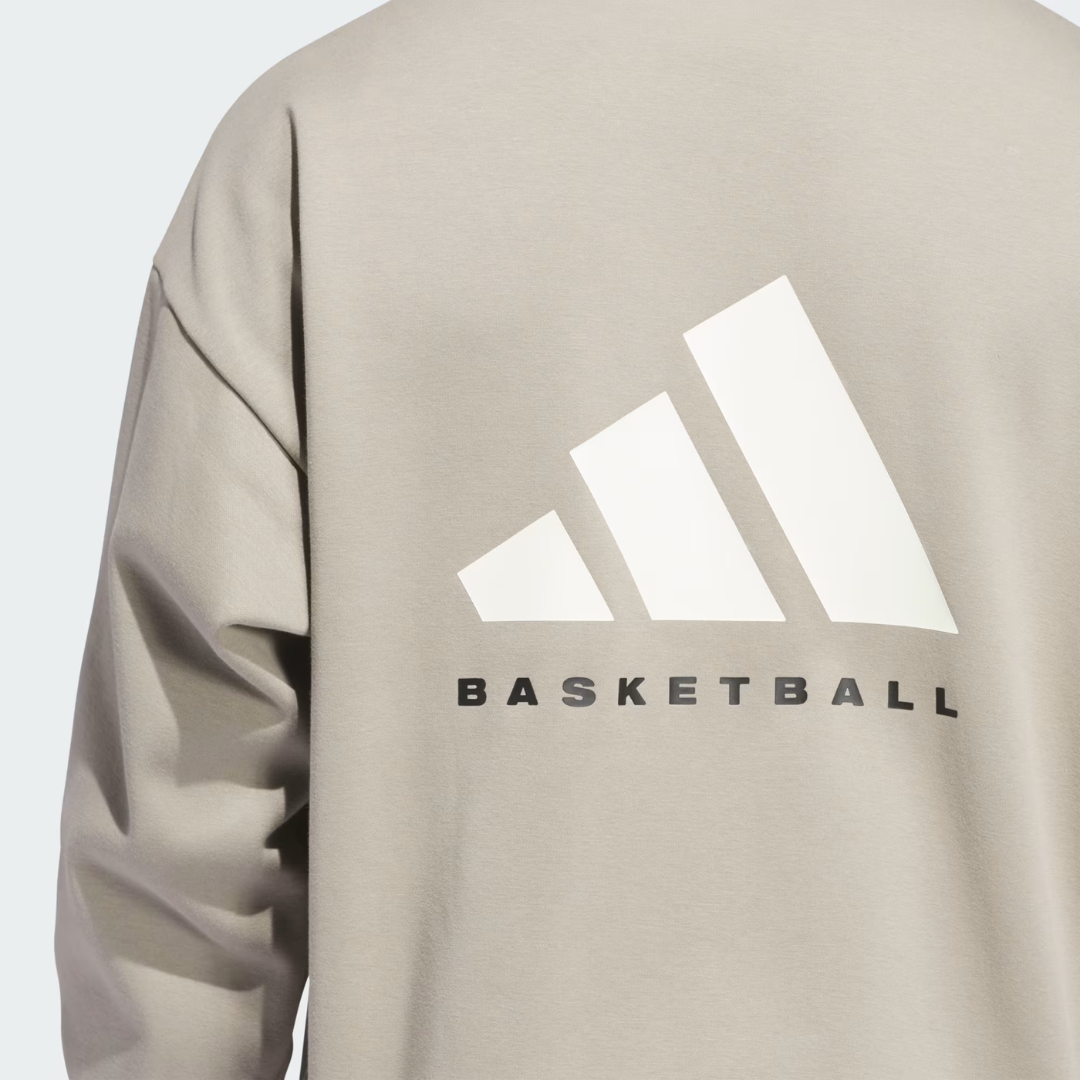 Hoodie con Capucha Tela Fleece adidas Basketball (Unisex)