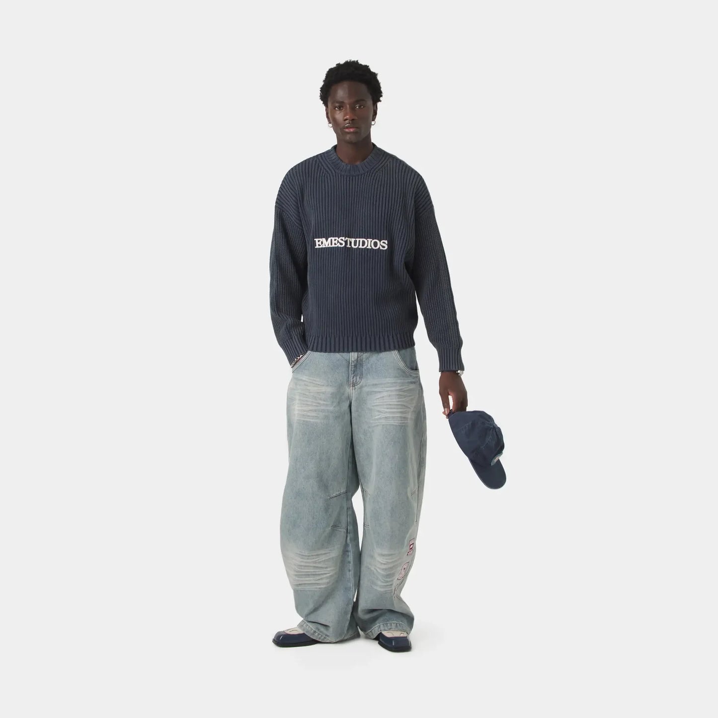 (OFERTA)Yoss Navy Knit Sweater