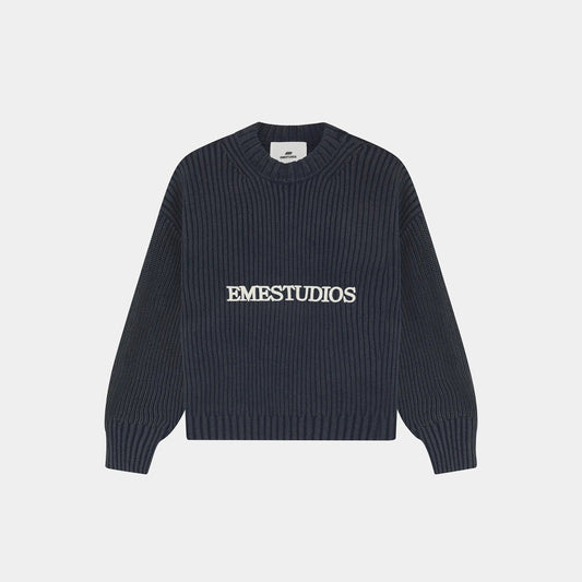 (OFERTA)Yoss Navy Knit Sweater