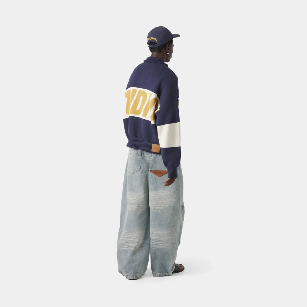 Thrill Mustard Zipper Knit