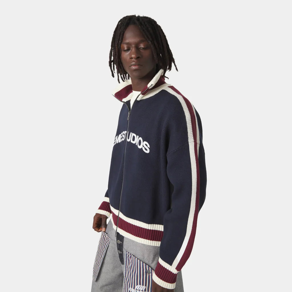 (OFERTA) Echellor Navy Zipper Knit