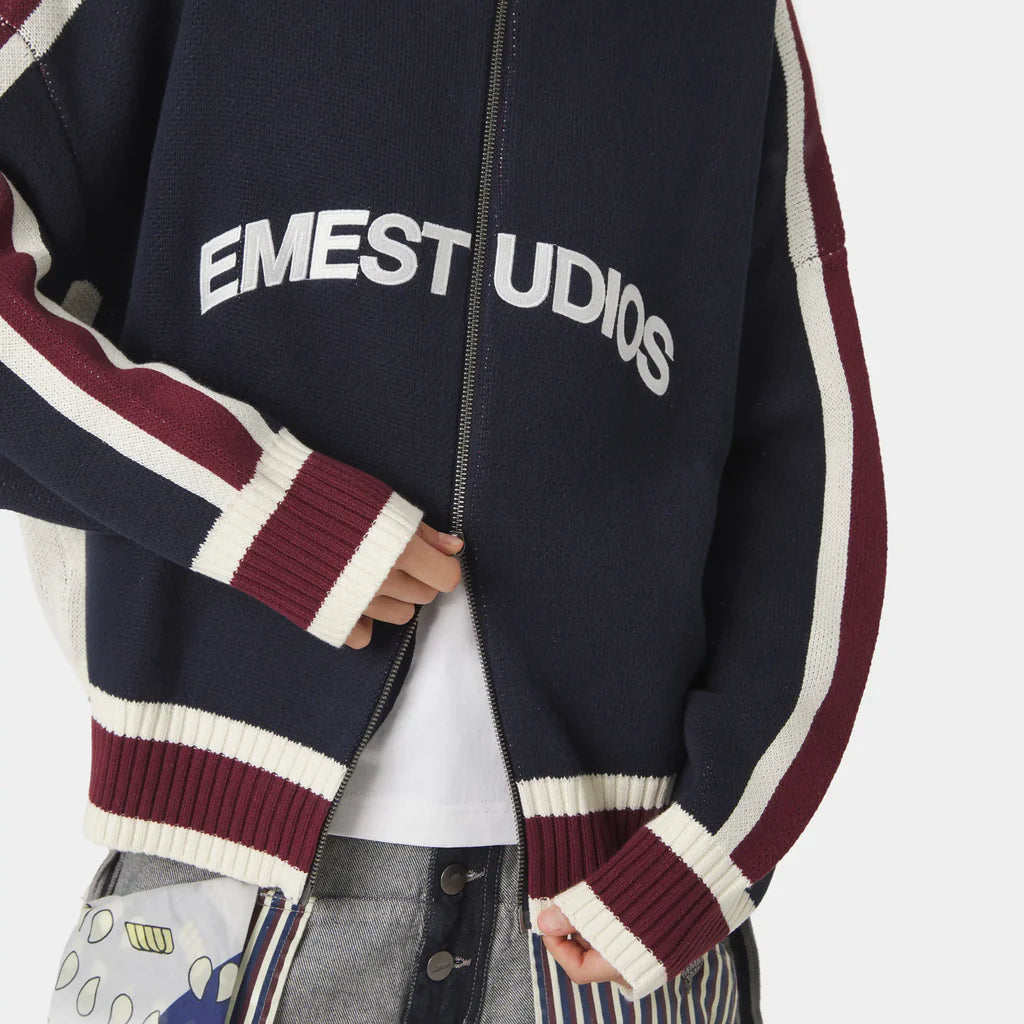 (OFERTA) Echellor Navy Zipper Knit