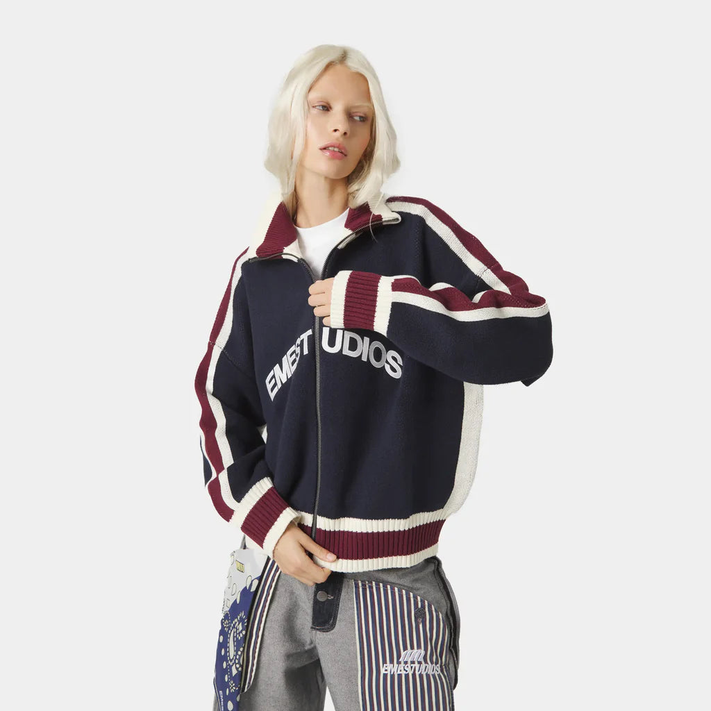 (OFERTA) Echellor Navy Zipper Knit