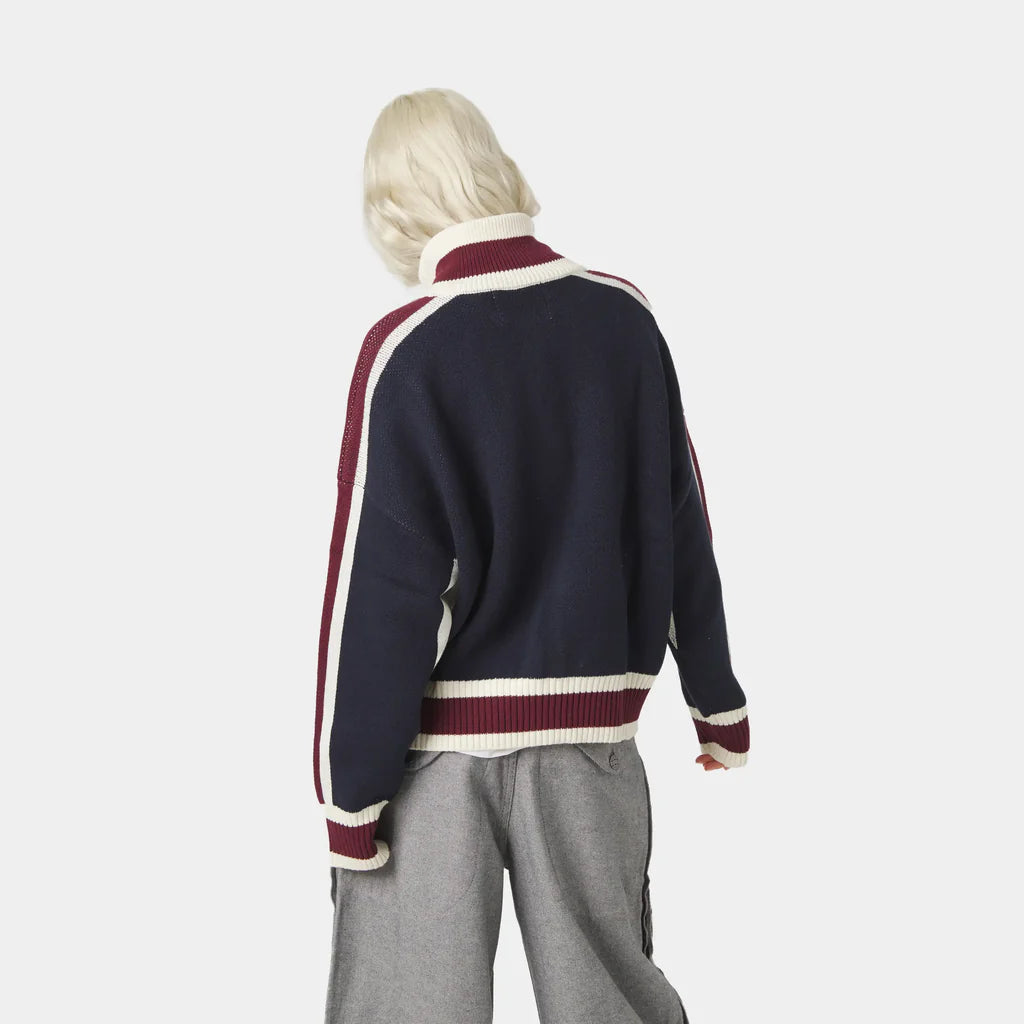 (OFERTA) Echellor Navy Zipper Knit