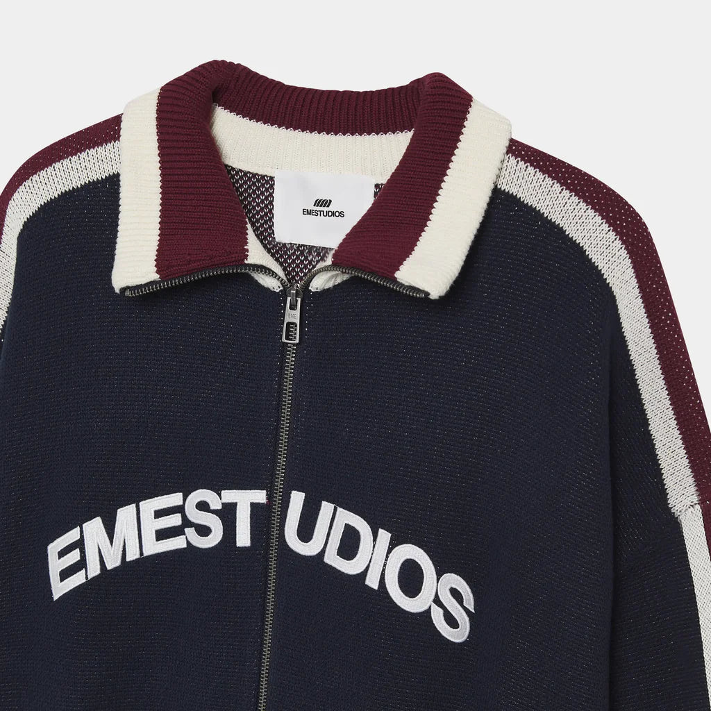 (OFERTA) Echellor Navy Zipper Knit