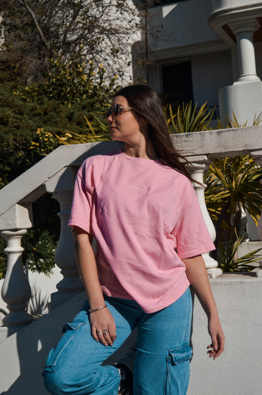 Remera algodón premium (rosa)