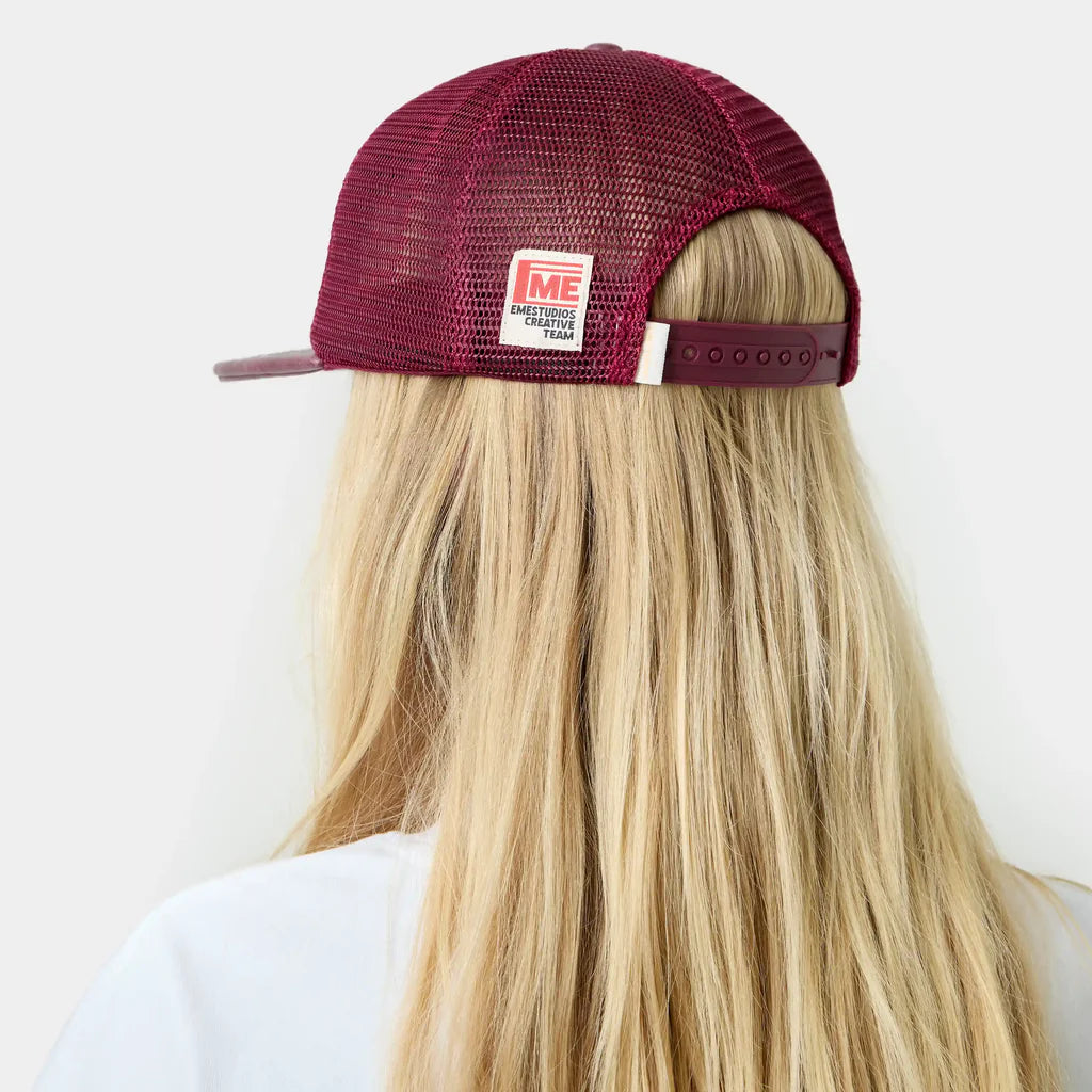 Hide Burgundy Cap