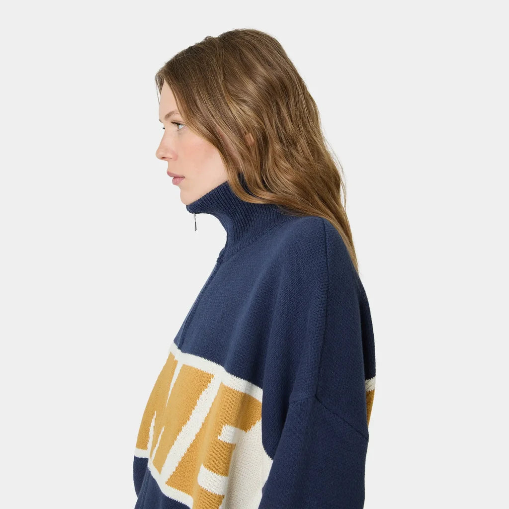 Thrill Mustard Zipper Knit