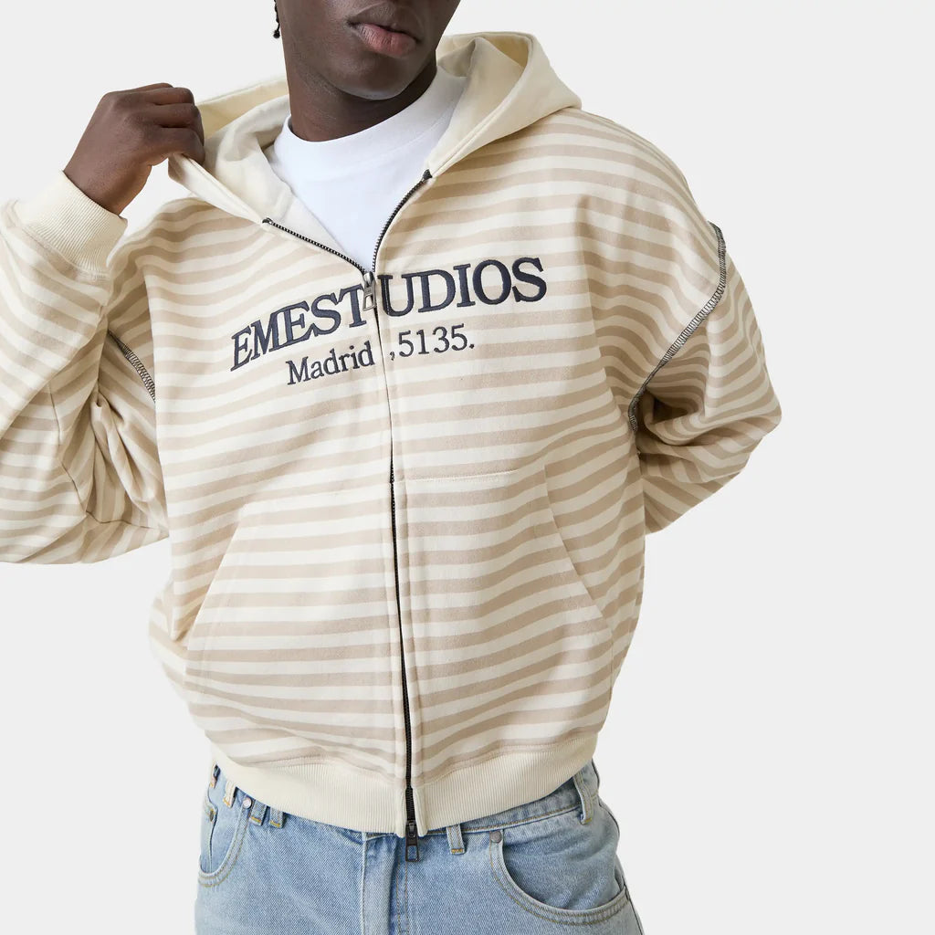 Capri Off Sand Full Zip- Eme Studios
