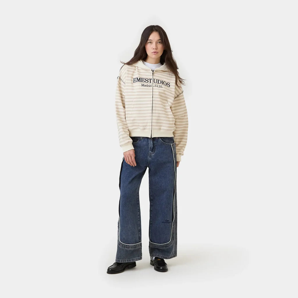 Capri Off Sand Full Zip- Eme Studios