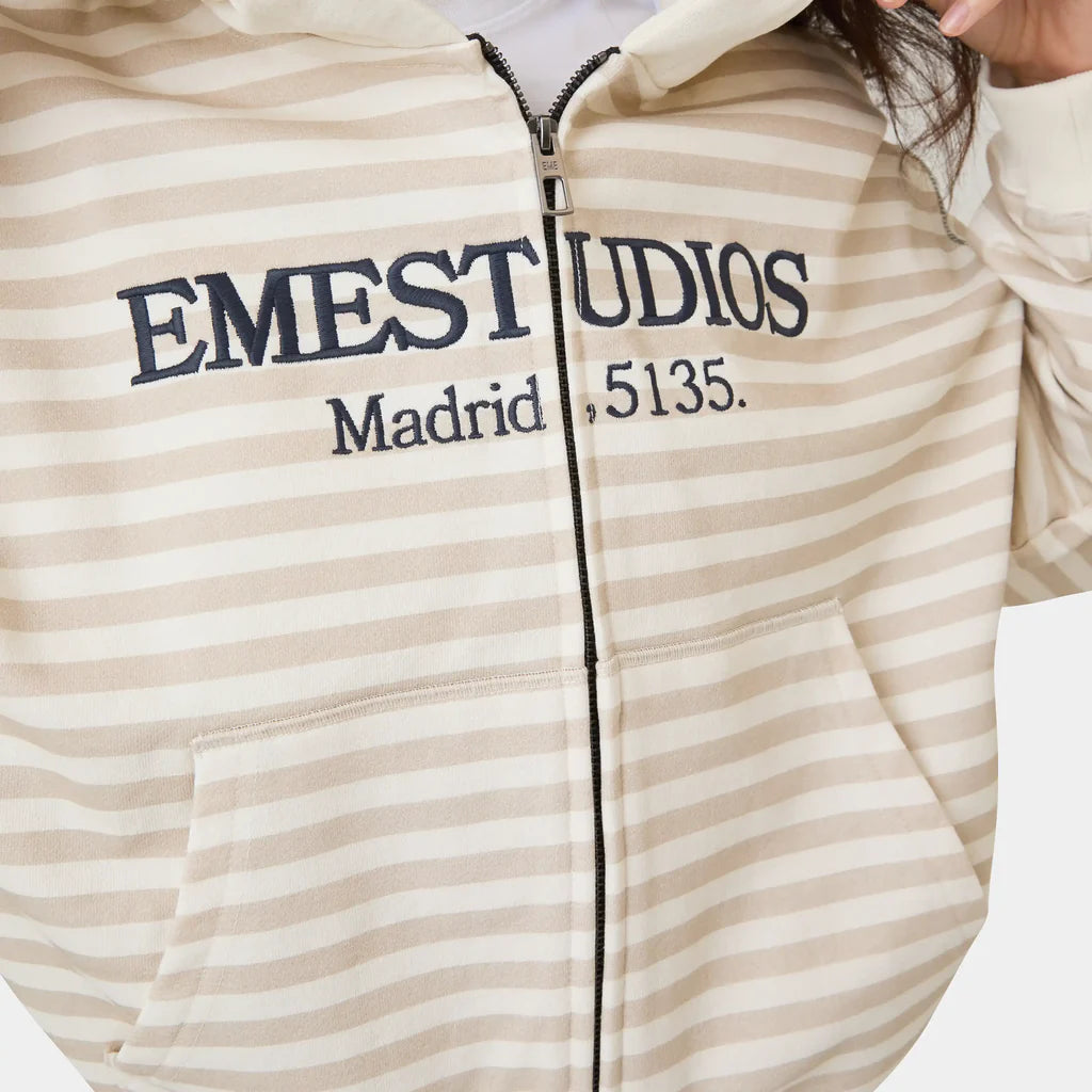 Capri Off Sand Full Zip- Eme Studios