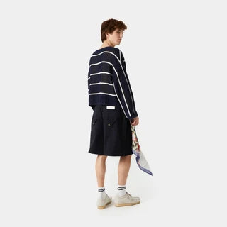 Alic Navy Knit Sweater