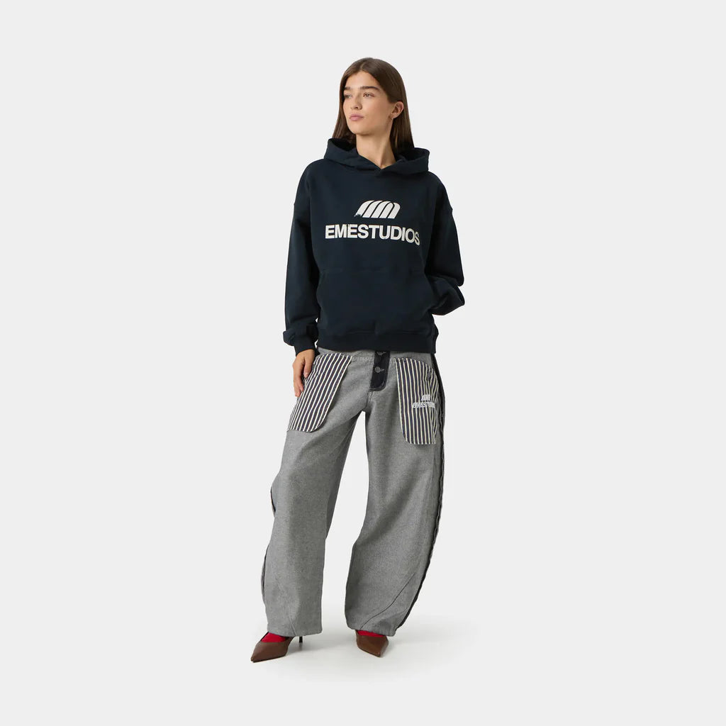 Brook Navy Oversized Hoodie