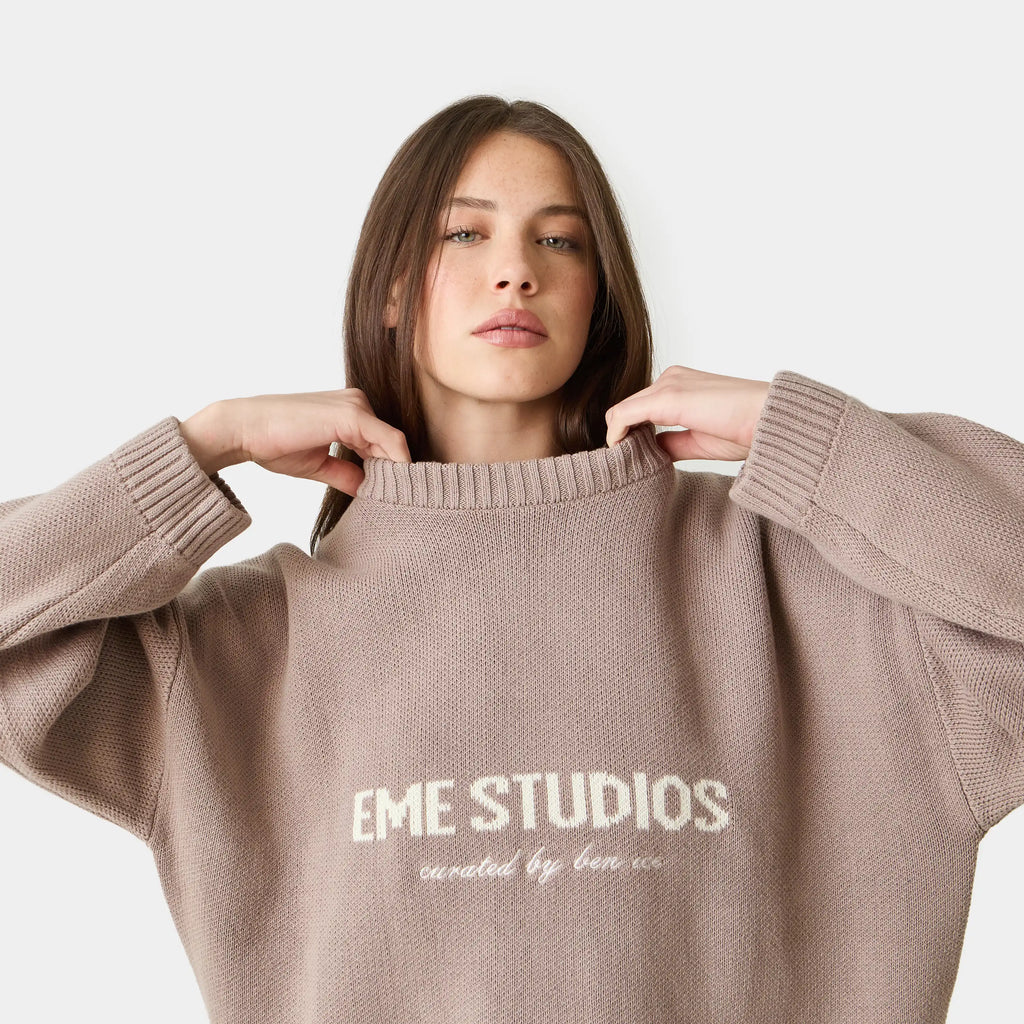 Master Muddy Brown Knit Sweater