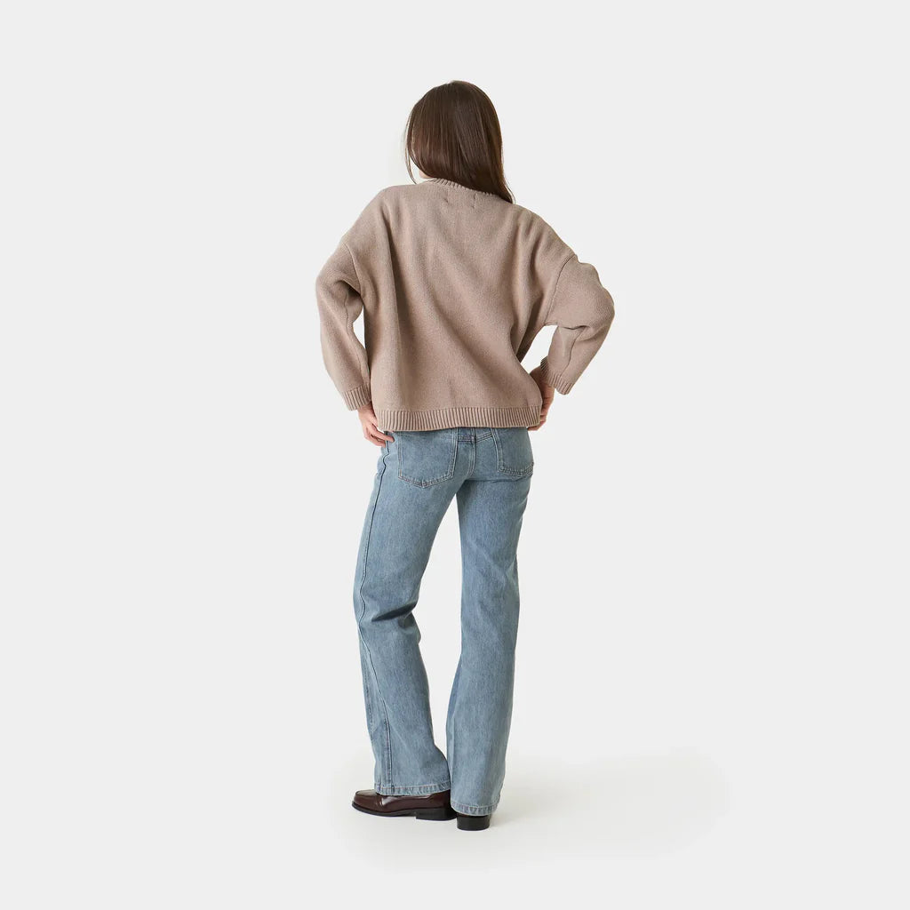 Master Muddy Brown Knit Sweater