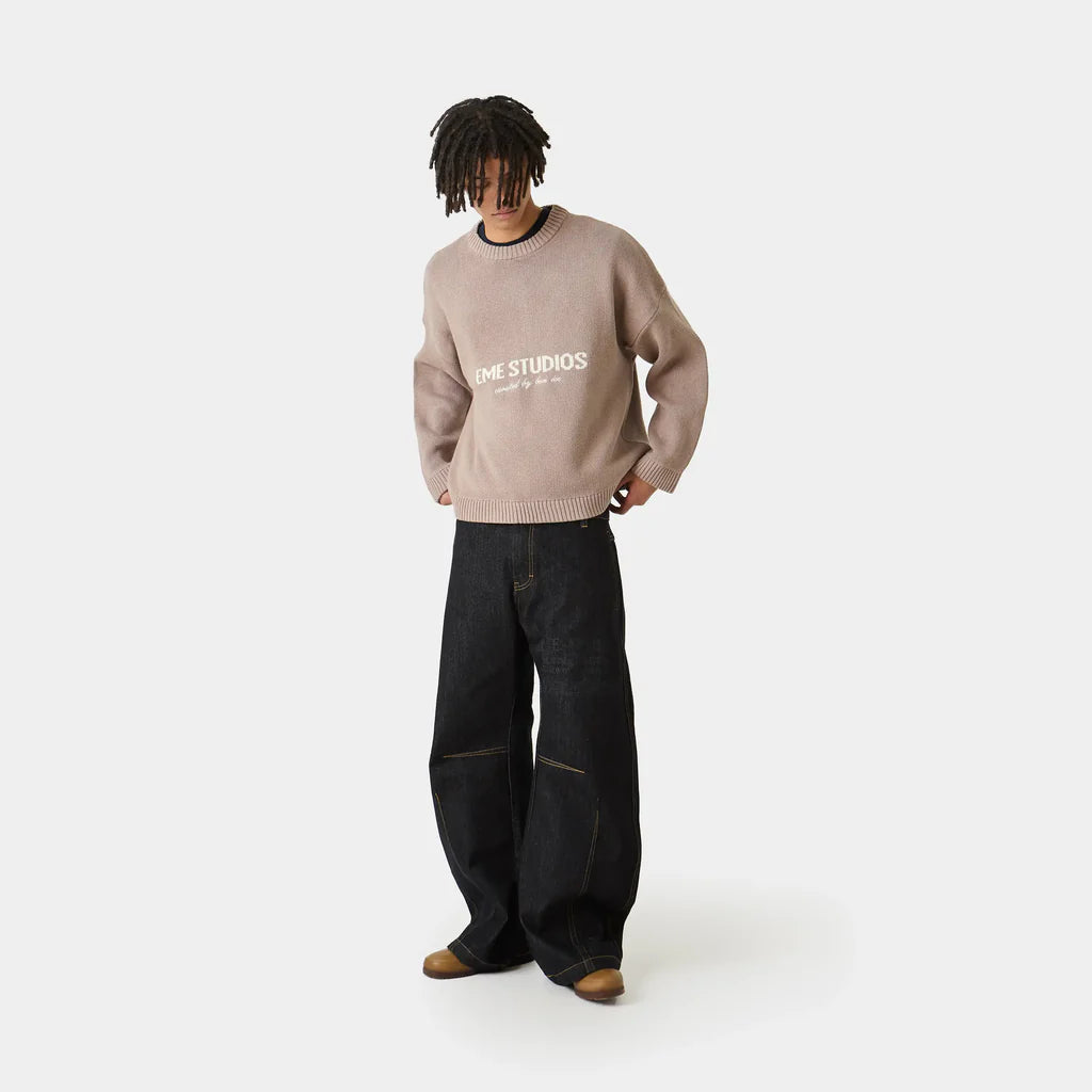 Master Muddy Brown Knit Sweater