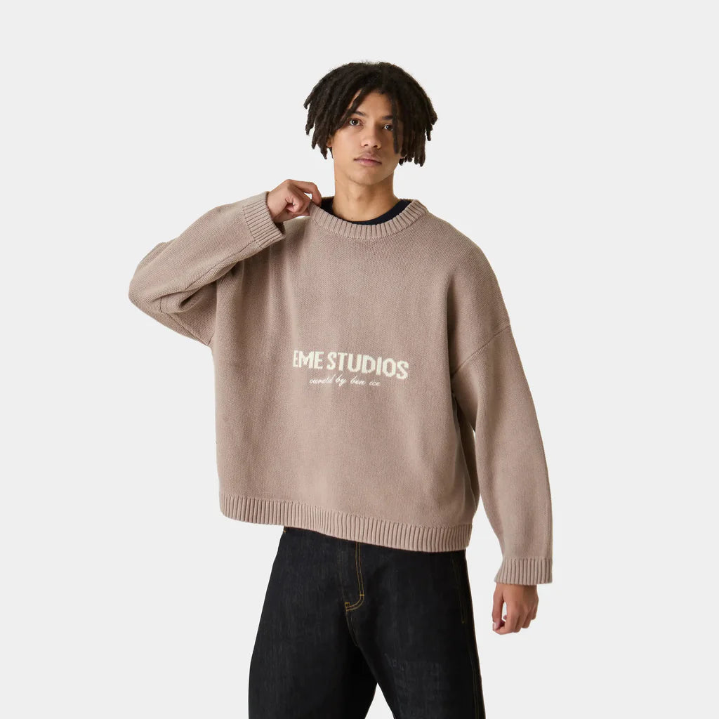 Master Muddy Brown Knit Sweater