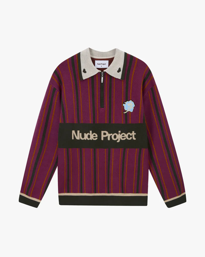 Legend Football Knit Polo Burgundy