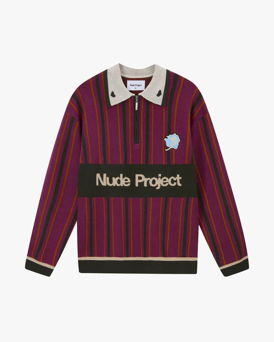 Legend Football Knit Polo Burgundy