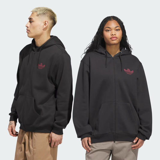 Campera con capucha Shmangry con cierre y estampado