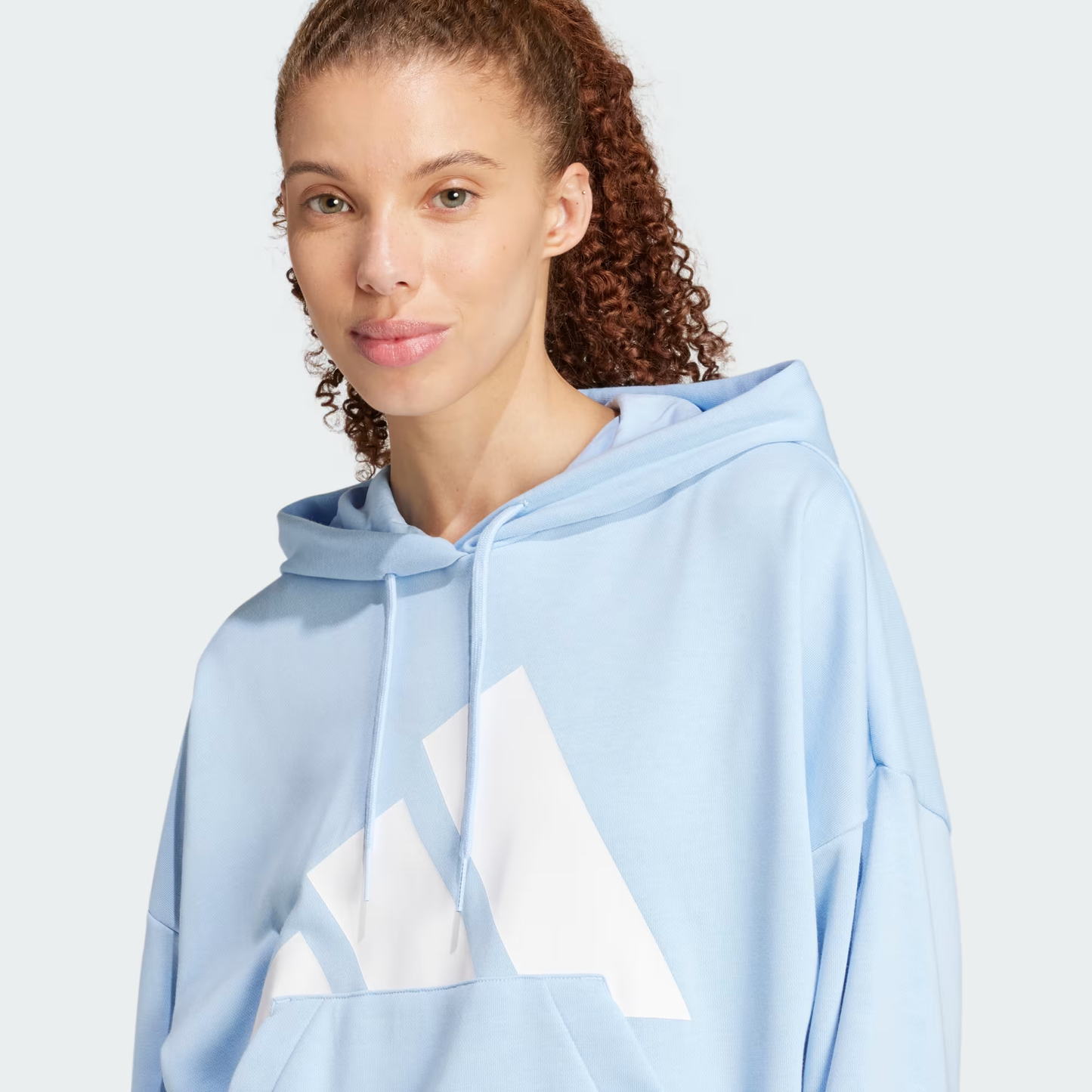Sudadera con Gorro Essentials Big Logo French Terry Loose